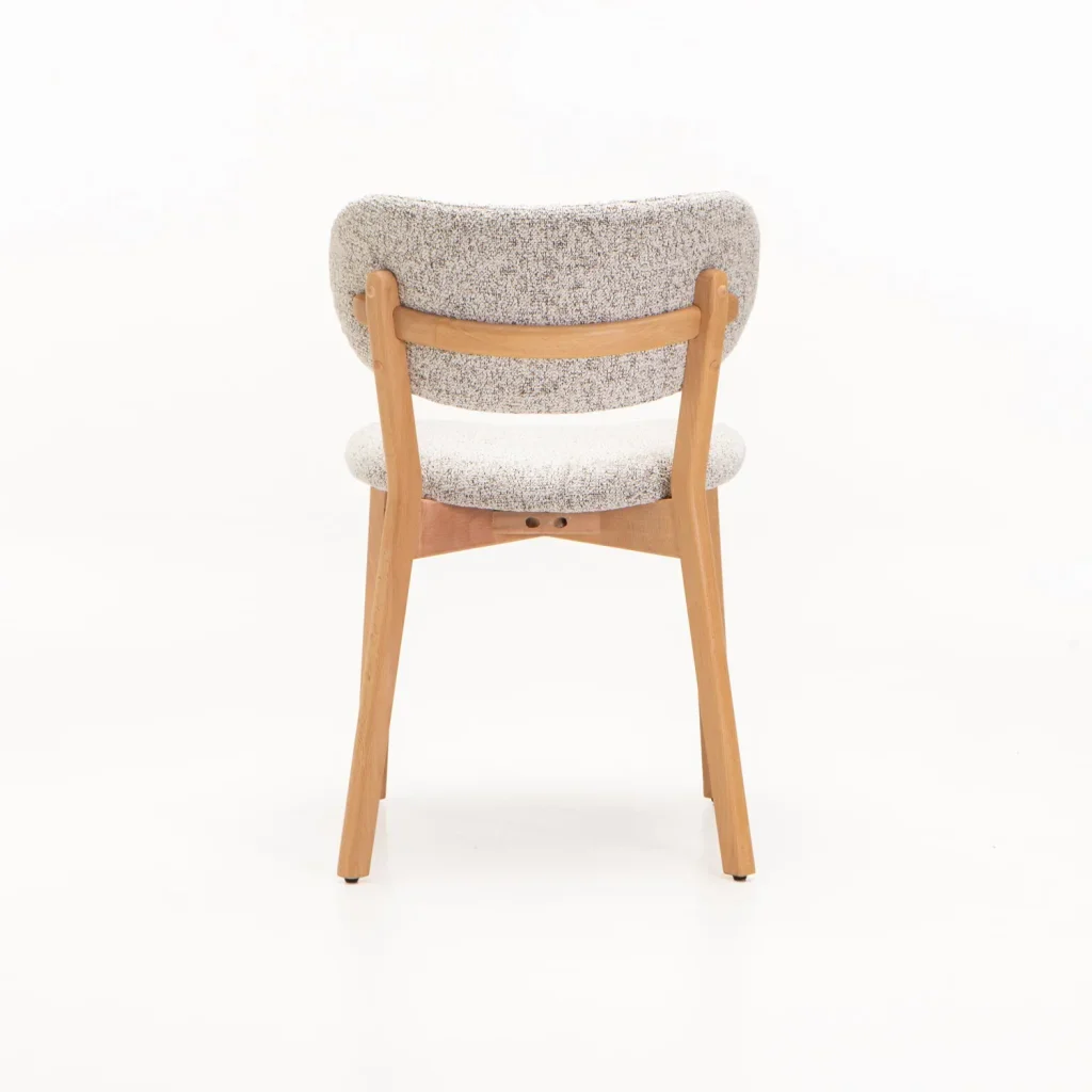 SOFIA WOODEN DINING CHAIR-NATURAL LEG - Image 4