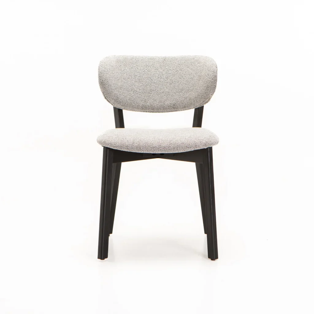 SOFIA WOODEN DINING CHAIR-BLACK LEG - Image 2