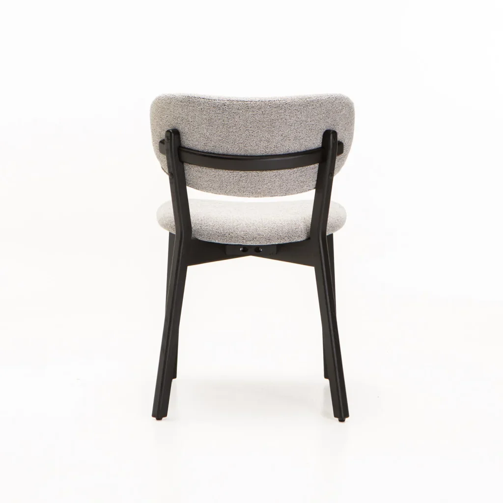 SOFIA WOODEN DINING CHAIR-BLACK LEG - Image 4