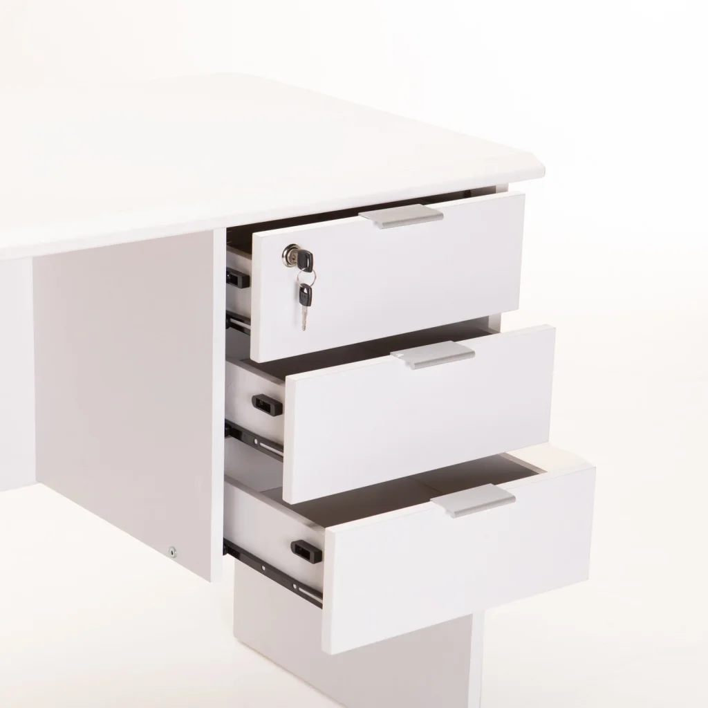 SOHO 120cm DELUXE 3 DRAWER DESK - Image 20