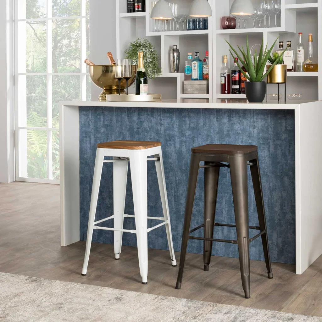 BRONX BARSTOOL WITH WOOD - Image 6