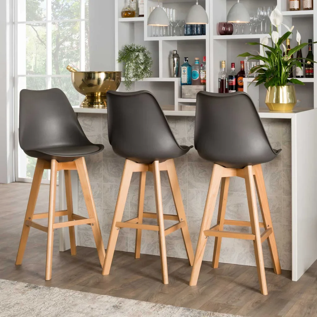 EVA WOODEN LEG BARSTOOL - Image 7