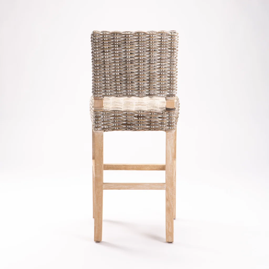 RITA WHITEWASH KITCHEN STOOL - Image 4