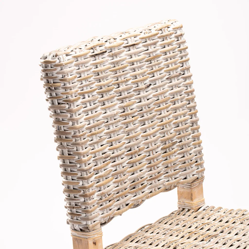 RITA WHITEWASH KITCHEN STOOL - Image 5