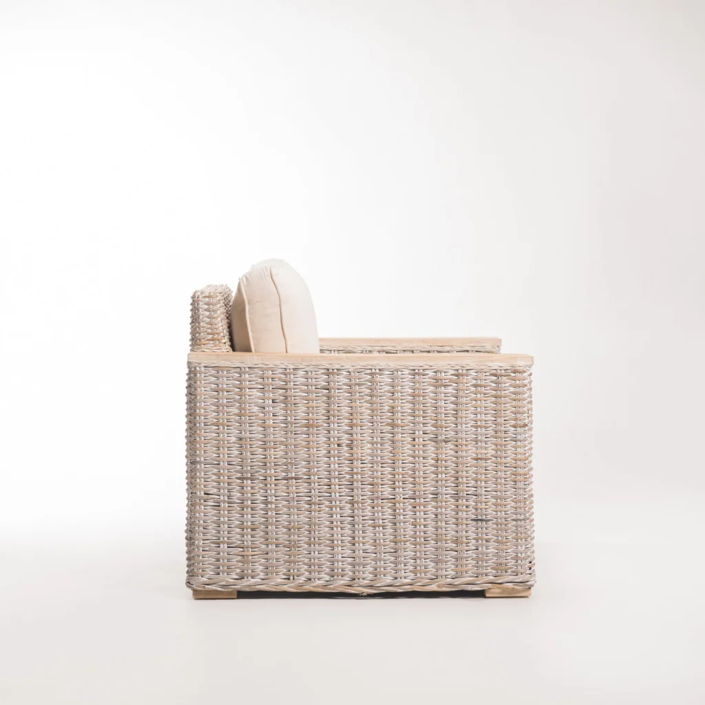 TEGAL KUBU WHITEWASH ARMCHAIR - Image 3