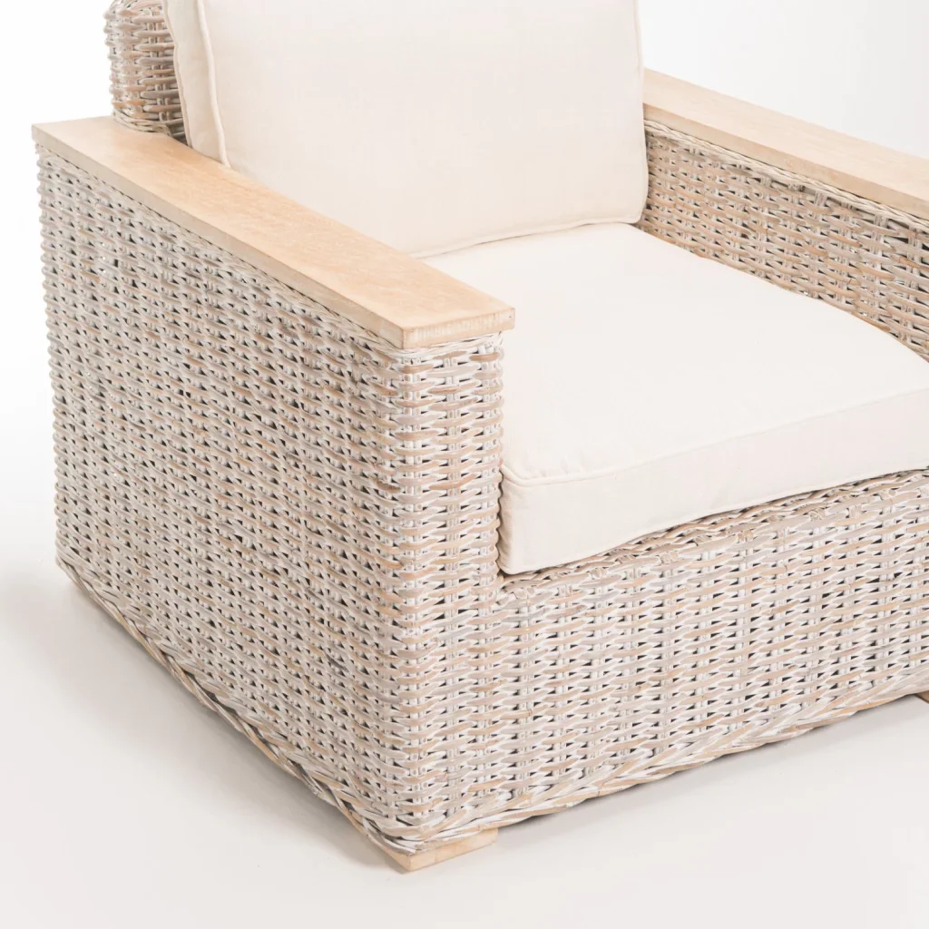 TEGAL KUBU WHITEWASH ARMCHAIR - Image 5