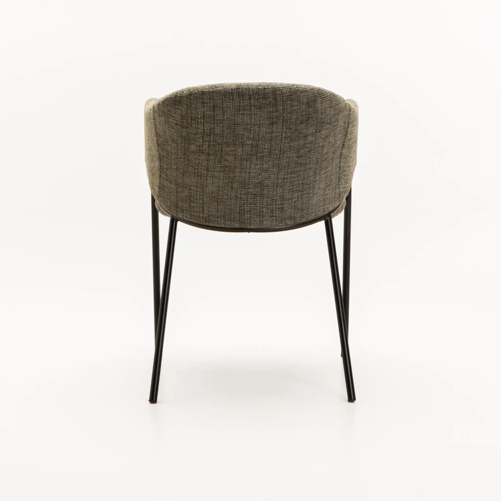 VIOLET TEXTURED FABRIC DINING CHAIR - Image 10