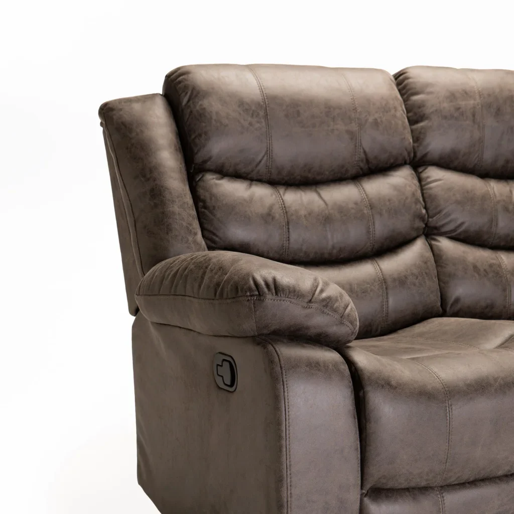 YAZ LUXURY FABRIC 3 SEATER RECLINER - Image 7
