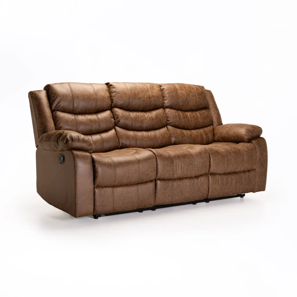 YAZ LUXURY FABRIC 3 SEATER RECLINER - Image 8