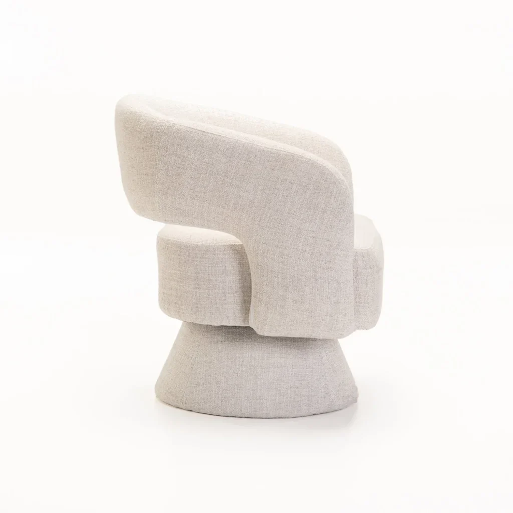 ZARA FABRIC SWIVEL CHAIR - Image 13