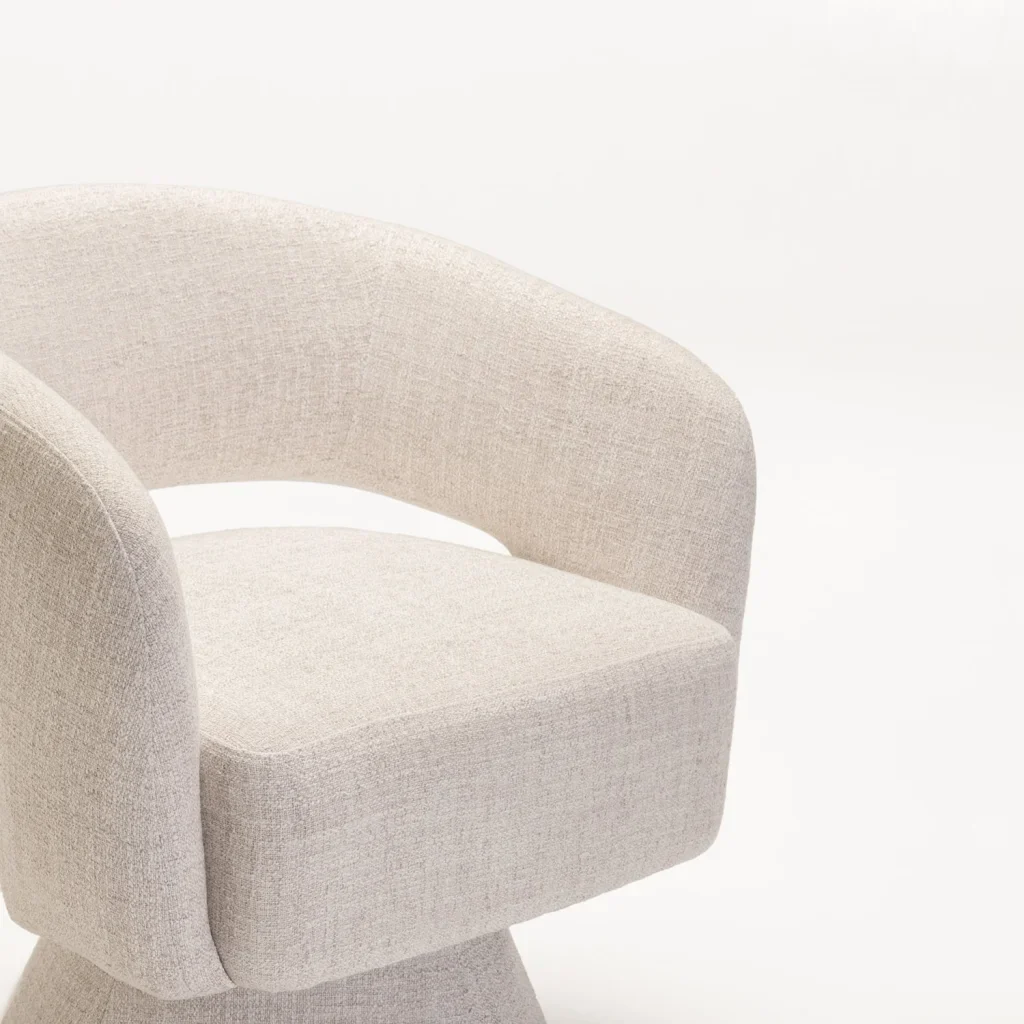 ZARA FABRIC SWIVEL CHAIR - Image 15