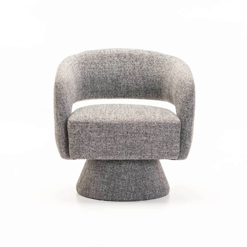 ZARA FABRIC SWIVEL CHAIR - Image 7
