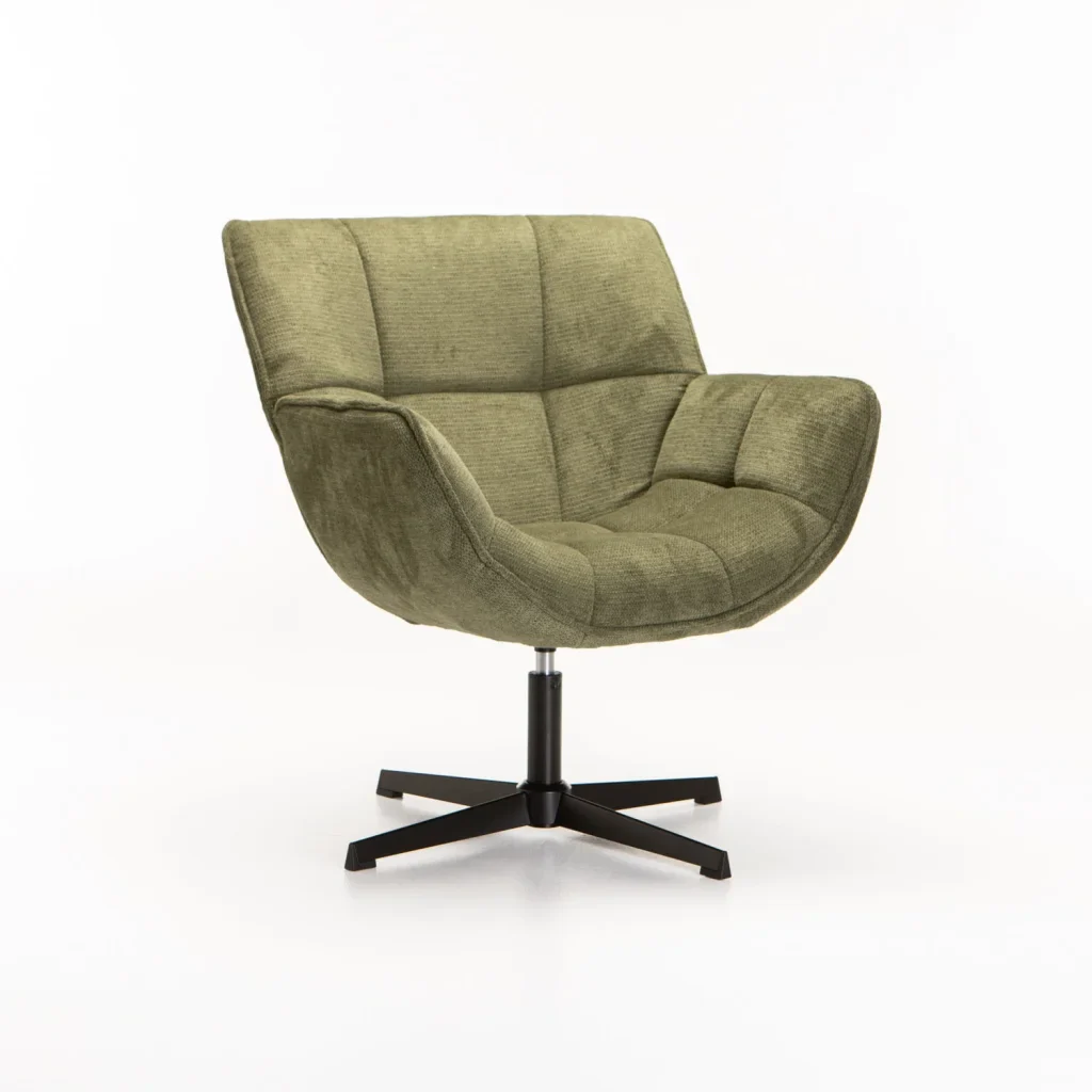 ZARI FABRIC SWIVEL CHAIR - Image 11