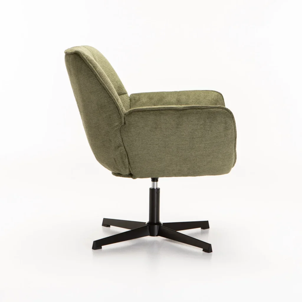 ZARI FABRIC SWIVEL CHAIR - Image 13