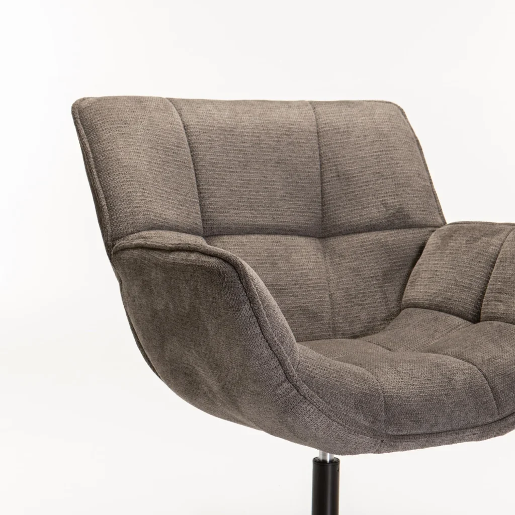 ZARI FABRIC SWIVEL CHAIR - Image 20