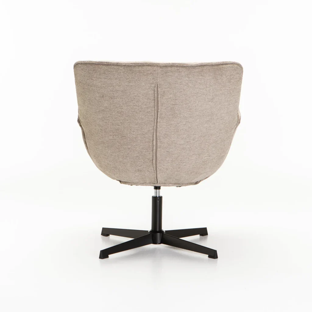 ZARI FABRIC SWIVEL CHAIR - Image 4