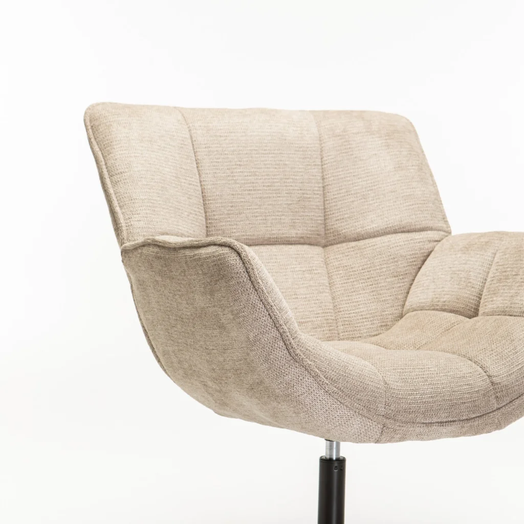 ZARI FABRIC SWIVEL CHAIR - Image 5