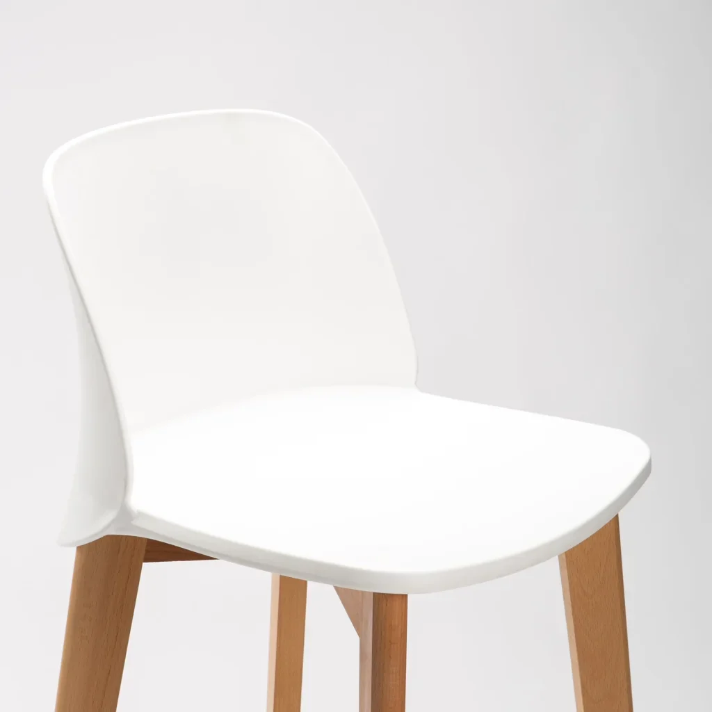 ZEN LUXURY WOODEN LEG BARSTOOL - Image 6