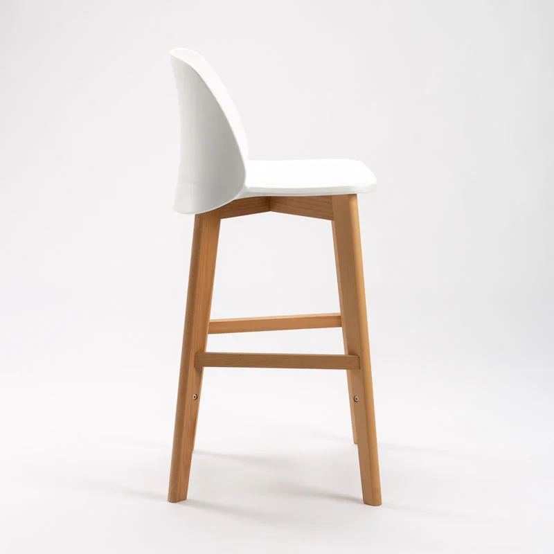 ZEN LUXURY WOODEN LEG KITCHEN STOOL - Image 4