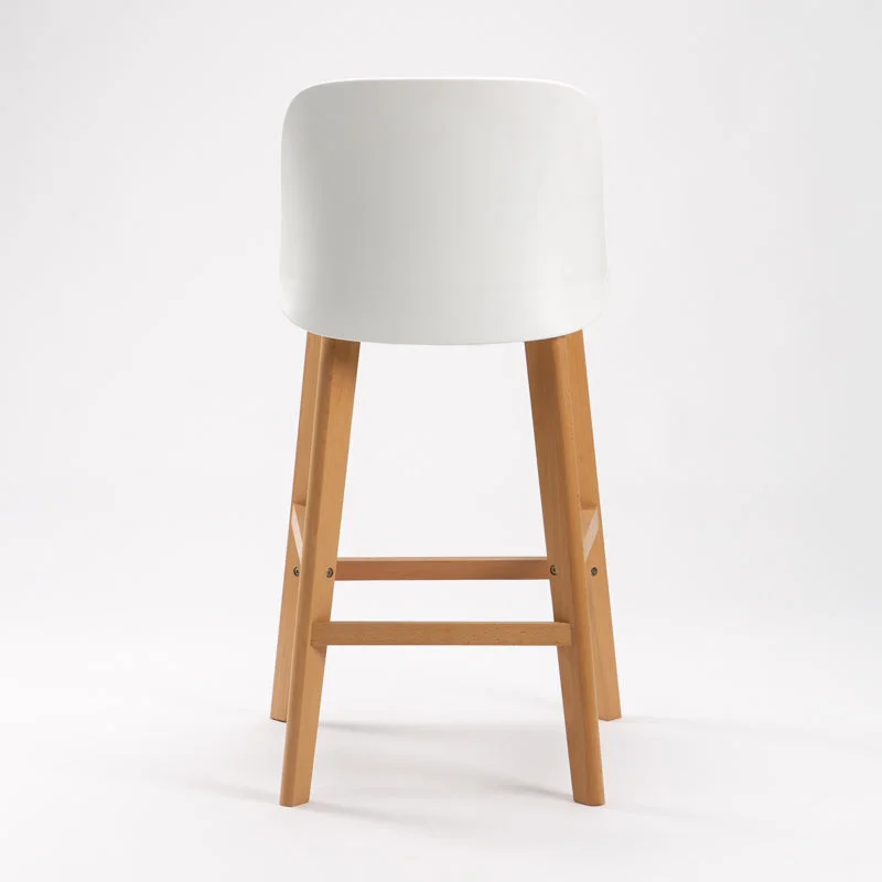 ZEN LUXURY WOODEN LEG KITCHEN STOOL - Image 5